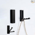 Foldable Coat Hooks 2 Pack,Heavy Duty Wall Hooks for Hanging Coats Towels Backpacks Bags Matte Black Towel Hooks for a Functional Home (Matte Black, 2)