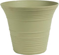 The HC Companies Sedona Round Self-Watering Pot - Lightweight Self Care Planter - Plastic Planter for Herbs & More - Durable Plant Pots for Indoor Plants & Outdoor Plants (9" Seafoam, Pack of 1)