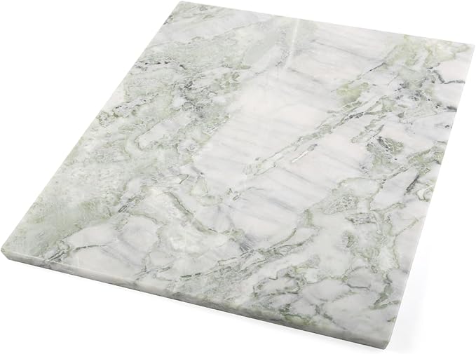 Koville African Natural Marble Cutting Board for Kitchen, 16x20inch Extra Large Hand Crafted Marble Slab for Cheese, Charcuterie, Pastry Board - Wedding Gift, House Warming Gift