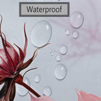 Floral Shower Curtain, Pink Flower Shower Curtains for Bathroom, Rustic Plant Chic Bathroom Decor Washable Durable Fabric Set with Hooks 72x72 Inch
