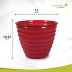Headwind Robert Allen Ironstone Decorative Planter Avondale Classic Collection, Autumn Blaze, 12-Inch