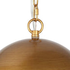 KSANA Pendant Light Kitchen Island, 10" Modern Gold Pendant Lighting Dome Shade Pendant Light Fixtures for Kitchen, Dining Room, Hallway, Brushed Antique Gold Finish