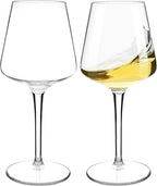 Tritan-Plastic Floating Red Wine Glasses for Pool Set of 2, 15 oz Holiday Drinkware Durable Wine Glasses with Long Stem, Ideal for Home, Party, Wedding, Beach