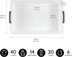 IRIS USA 40 Qt Plastic Under Bed Storage Nestable Organizer Bin Container with Secure Lids and Durable Buckles, 3-Pack, Under Bed Storage Containers for Clothes Shoes Bedding, Black/Clear