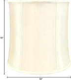 Royal Designs, Inc. BS-719-16EG-2 Drum Basic Lamp Shade, 15 x 16 x 16, Eggshell, 2-Pack