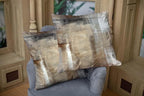 CAPSCEOLL Beige and Grey Throw Pillow Covers 20X20,Brown Abstract Art Painting Aesthetic Modern Square Decorative Pillow Covers Soft Throw Pillows for Couch Sofa Bedroom,Set of 2