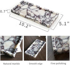 100% Natural Luxury Calaccata Viola Marble Small Hand Towel Tray Holder Organizer, Makeup Bathroom Holder