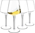 Tritan-Plastic Floating Red Wine Glasses for Pool Set of 4, 15 oz Holiday Drinkware Durable Wine Glasses with Long Stem, Ideal for Home, Party, Wedding, Beach