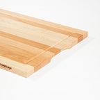 CONSDAN Wood Cutting Board for Kitchen, 16 x 12, USA Grown Solid Hickory Hardwood, Edge Grain, Chopping Board, Butcher Block with Juice Groove, Prefinished with Food-Safe Oil, 3/4" Thick