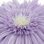 Handmade 3D Flower Round Throw Pillows with Inserts Decorative Cute Daisy Accent Pillows Soft Cushion for Bed Couch Chair Car Living Room Bedroom Home Decor Unique Gift 14Inch Lavender Purple