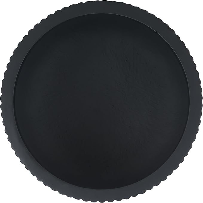 SAFAVIEH Outdoor Collection Lucca Black Cement Ficonstone Planter Pot Set of 2