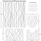 70.8x70.8 Inches Waterproof Shower Curtain Set, 12 Hooks, Gray and White Striped Design, Weighted Hem, Including Bath Mat, U-Shape Mat, and Toilet Lid Cover, Hotel Style Bath Accessories