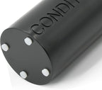 Matte Black Conditioner Dispenser Luxurious Refillable Pump Bottle with Black Resin Pump and Embossed Text, Durable Design for Bathroom and Shower