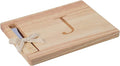 Miicol Wood Charcuterie Board, Monogram Cheese Board 10 Inch, Personalized Initial Cutting Board with Spreader, Unique Housewarming Gift, Ideal for Kitchen, Home, Letter J