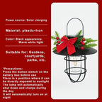2 Pack ‌Christmas Solar Lanterns Outdoor Waterproof Ideal as Gifts for Women, Mothers and Wife. Vintage-Style Hanging Solar Lights Suitable for Outdoor Use in Yards, Patios, Backyards and Porches.