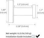 APLusee Brushed Gold Towel Hook for Bathroom, 304 Stainless Steel Round Towel Hanger, Heavy Duty Wall Hook for Kitchen Garage Wall Mounted