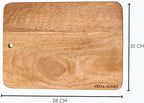 Vesta Homes Wooden Cutting/Chopping/Serving Board, Platter for Vegetables, Cheese and Charcuterie | Mango Wood | 11 * 8 Inches | Handcrafted in India