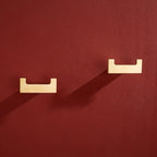 RANDOM Double Towel Hook 304 Stainless Steel Coat Hook Robe Hook for Bathroom Accessories Wall Mounted Hooks Brushed Gold 96009-8BG-2