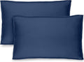 Bare Home King Pillow Sham Covers - Set of 2 - Premium 1800 Ultra-Soft Microfiber - Double Brushed - Stain & Fade Resistant - Bed Pillow Shams - Pillows Not Included (Set of 2, Dark Blue)