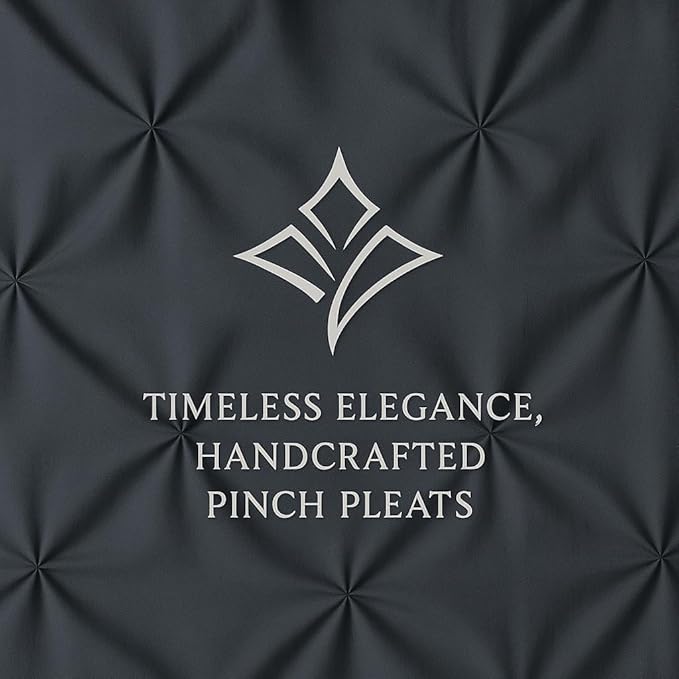 COTTON STICH Pinch Pleated Standard Pillow Shams Set of 2 Dark Grey 600 Thread Count Soft Dark Grey Pinch Pillow Shams Standard 20" x 26" Size 100% Egyptian Cotton Decorative Pillow Covers Set