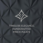 COTTON STICH Pinch Pleated Standard Pillow Shams Set of 2 Dark Grey 600 Thread Count Soft Dark Grey Pinch Pillow Shams Standard 20" x 26" Size 100% Egyptian Cotton Decorative Pillow Covers Set