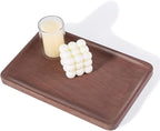 Marble Vanity Tray, 11.8in Sandstone Bathroom Kitchen Tray for Countertop, Decorative Dresser Organizer, Perfume Storage, Jewelry Holder, Brown Stone Gift for Man