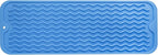 Silicone Dish Drying Mat for Multiple Usage,Easy clean,Eco-friendly,Heat-resistant Silicone Mat for Kitchen Counter,Sink,Bar,Bottle,or Cup Lichen Blue M 17 inches x 6 inches