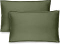 Bare Home King Pillow Sham Covers - Set of 2 - Premium 1800 Ultra-Soft Microfiber - Double Brushed - Bed Pillow Shams - Pillows Not Included (Set of 2, Cypress Green)
