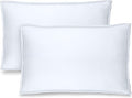 Bare Home Standard Pillow Sham Covers - Set of 2 - Premium 1800 Ultra-Soft Microfiber - Double Brushed - Stain & Fade Resistant - Bed Pillow Shams - Pillows Not Included (Set of 2, White)