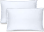 Bare Home King Pillow Sham Covers - Set of 2 - Premium 1800 Ultra-Soft Microfiber - Double Brushed - Stain & Fade Resistant - Bed Pillow Shams - Pillows Not Included (Set of 2, White)