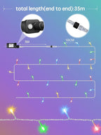 Christmas Lights with 300 LEDs, 100FT Connectable Plug in Fairy String Lights for Outdoor Tree and Indoor Décor, 8 Modes & Timer, IP65 Waterproof Lights for Yard Garden Decor (Multi-Color)