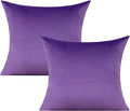 VAKADO Purple Throw Pillow Covers Decorative 16x16 Set of 2 Outdoor Decor Couch Cushion Covers Pillowcases Home Bed Decoration for Sofa Bedroom Office
