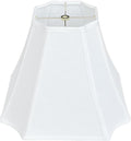 TOOTOO STAR Rectangle Lamp Shades, 6.5" x 13"x 10.5" Medium White Lampshades For Floor & Table Lamp shade, Linen, Handcrafted, Easy Assembly Required