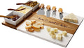 Personalized Housewarming Gift for New Home, Marble Wood Charcuterie Board, Custom Laser Engraved Cheese Serving Board, Realtor Closing Gift, New Apartment First Home Gift For Newlywed Couple, Friends