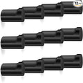 12 Pack Wood Wall Hooks, Black Decorative Coat Hooks Wall Mounted, Heavy Duty Entryway Hat Hooks Wall Hangers for Hanging Purse, Towels, Clothes, Backpack