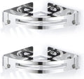 2-Pack Corner Shower Caddy,Wall Mounted Corner Shower Shelf,Shower Rack for Bathroom Silver