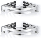 2-Pack Corner Shower Caddy,Wall Mounted Corner Shower Shelf,Shower Rack for Bathroom Silver