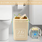32PCS Bathroom Accessories Set Bathroom Set,Beige Shower Curtain Set,Bath Towel Set,Hand Towel,Toilet Brush,Trash Can & 3PCS Soap Dispenser