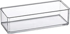 Amazing Abby - Glamour - Acrylic 1-Compartment Makeup Organizer, Transparent Plastic Lipstick Holder, Perfect Bathroom Vanity Storage Solution for Lipsticks, Nail Polishes, and More