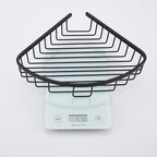 Bathroom Corner Shower Caddy Organizer, Corner-Hollow Design, SUS304 Stainless Steel Heavy Duty Rust-Proof Bathroom Shelf Organizer Holder, Wall Mounted Storage Rack, Matte Black