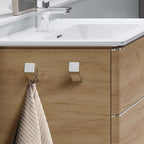 NINETREX Towel Hooks Chrome SUS 304 Stainless Steel 2 Pack Heavy Duty Modern Wall Hooks Silver Robe Hook for Bathroom Livingroom Hotel Style Wall Mounted，Polished Chrome Silver Hooks