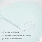 32" Supreme - Clear Acrylic Bathtub Tray Caddy Tub Shelf, Spa Board Luxury Bathroom Bath tub Table, Fits Across Bathtubs, Book, iPad and Wine Glass Holder (Supreme, 32")