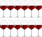 Set of 12 Unbreakable Acrylic Wine Glasses with Stem, 19 oz Plastic Wine Glasses Reusable Clear Goblet BPA-Free for Outdoor Drinking, Pool, Travel, Camping or Picnic Gift Supplies(Square)