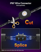 Lumary Smart Permanent Outdoor Lights 2 with Remote & Slide-Base, 200ft with 120 RGBAICW LED 7200lm for Daily & Accent Lighting, Work with Alexa Google, 110+ Scene for Halloween Christmas Decor, Black