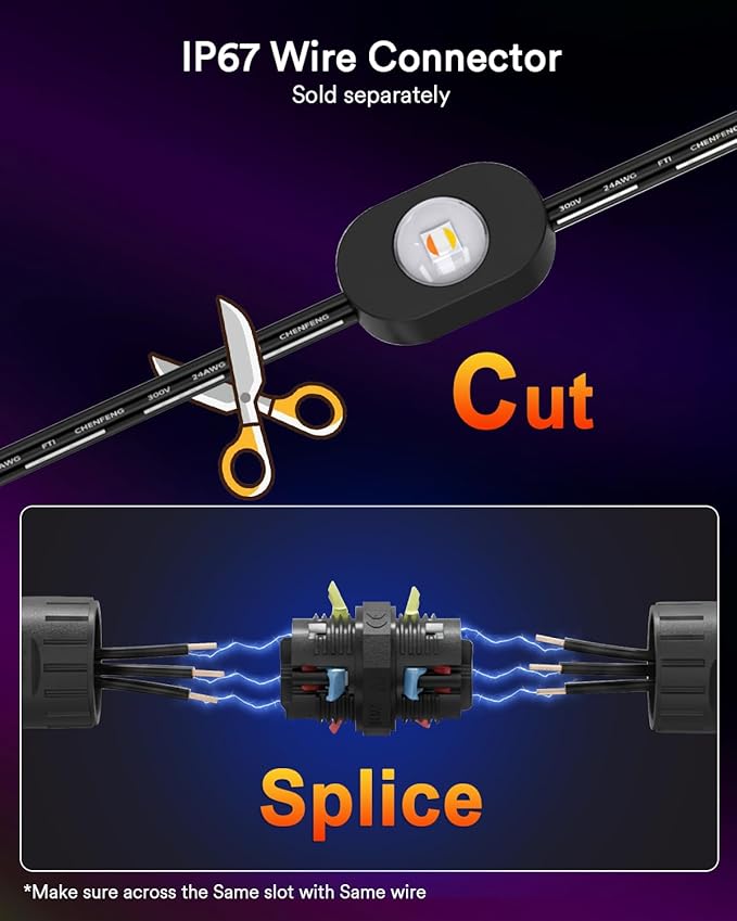 Lumary Smart Permanent Outdoor Lights 2 with Remote & Slide-Base, 200ft with 120 RGBAICW LED 7200lm for Daily & Accent Lighting, Work with Alexa Google, 110+ Scene for Halloween Christmas Decor, Black