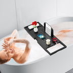 Premium Bathtub Caddy Tray - Bath Tray - Bath Tub Tray Table for Bathtub - Bath Caddy Tray for Bathtub, Expandable Size, Fits Most Bath Tubs