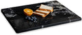 Diflart Natural Marble Stone Cutting Board for Kitchen, 16x20 Inch, Black, Marble Slab Pastry Board Large with Non-Slip Feet for Cheese, Charcuterie, Dough Chocolate, Pack of 1 Piece