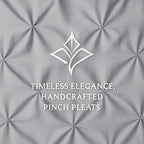 COTTON STICH Pinch Pleated Pillow Shams 20x30 Set of 2, Zipper Closure - 600 Thread Count Super Soft, 100% Egyptian Cotton Decorative Pinch Pleated Bed Pillow Covers Set, Silver Grey Queen 20X30