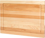 CONSDAN Wood Cutting Board for Kitchen, 16 x 12, USA Grown Solid Hickory Hardwood, Edge Grain, Chopping Board, Butcher Block with Juice Groove, Prefinished with Food-Safe Oil, 3/4" Thick