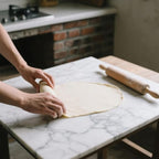 Natural Marble Cutting Board- 16x12 Inch Kitchen Bakery Tool for Professional Chef & Baker's Tray - Marble Display for Elegant Food Presentation & Stylish Kitchen Decor (white)